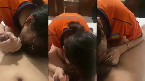 Cô bạn thân sinh viên Hutech kính cận ngoan ngoãn học giỏi còn chăm cả bú cu